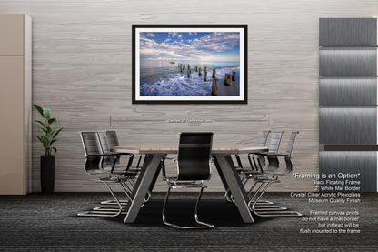 a picture of a dining room with a table and chairs