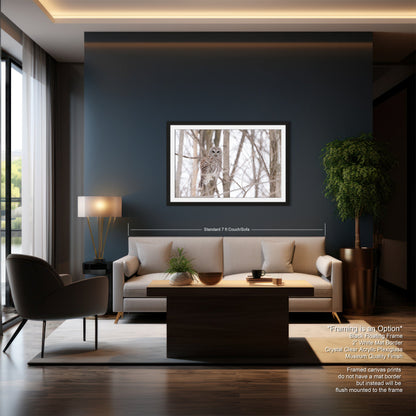 a living room filled with furniture and a painting on the wall