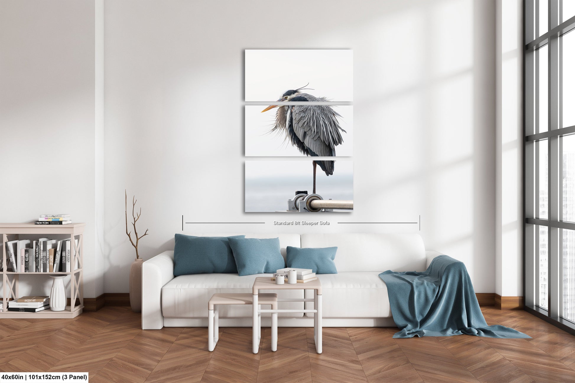 a living room filled with furniture and a painting on the wall