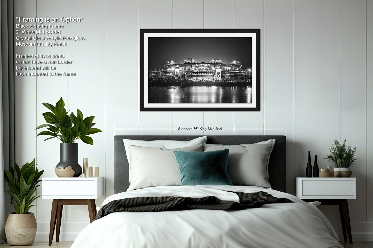a black and white photo of a bedroom