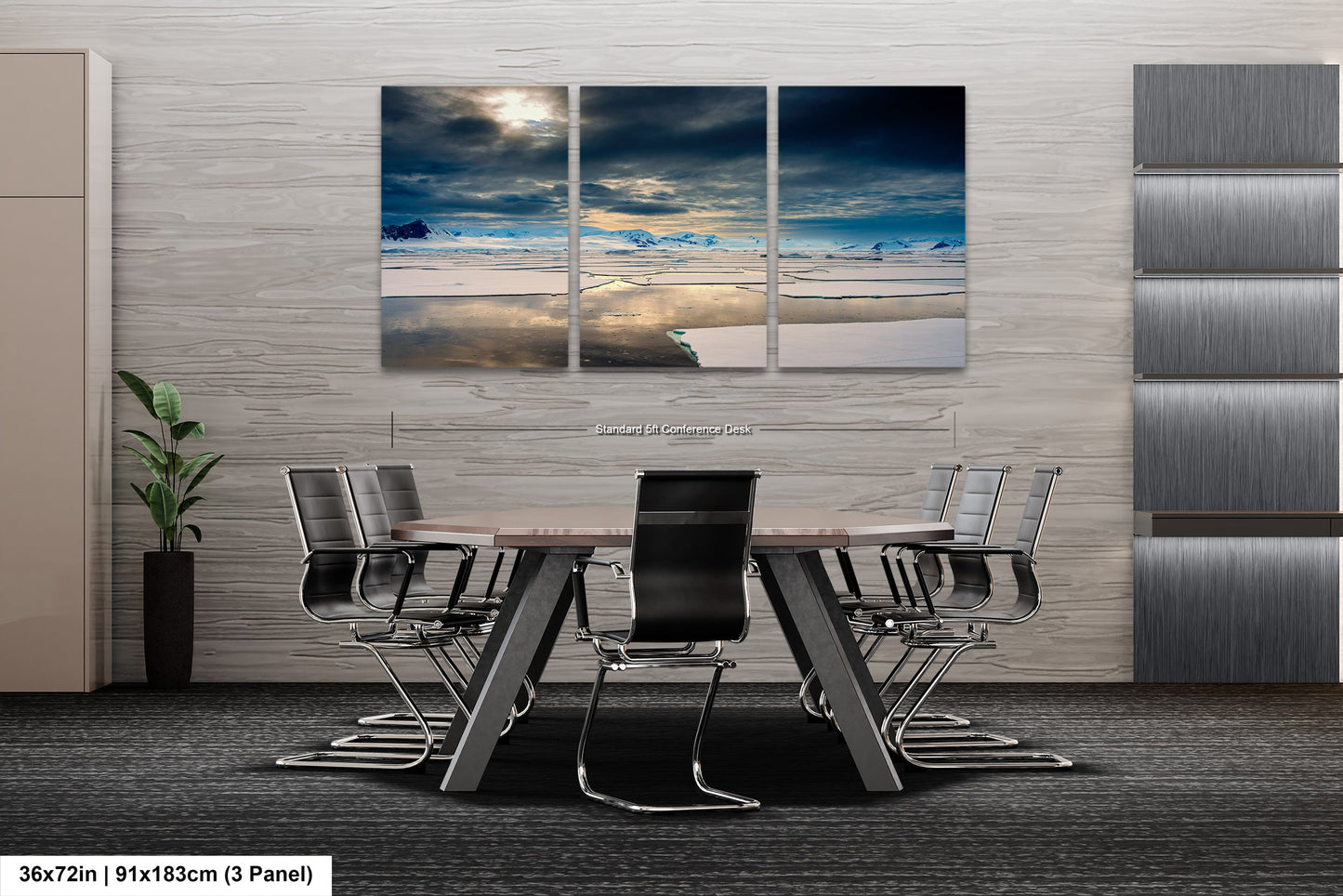 a dining room with a table and chairs