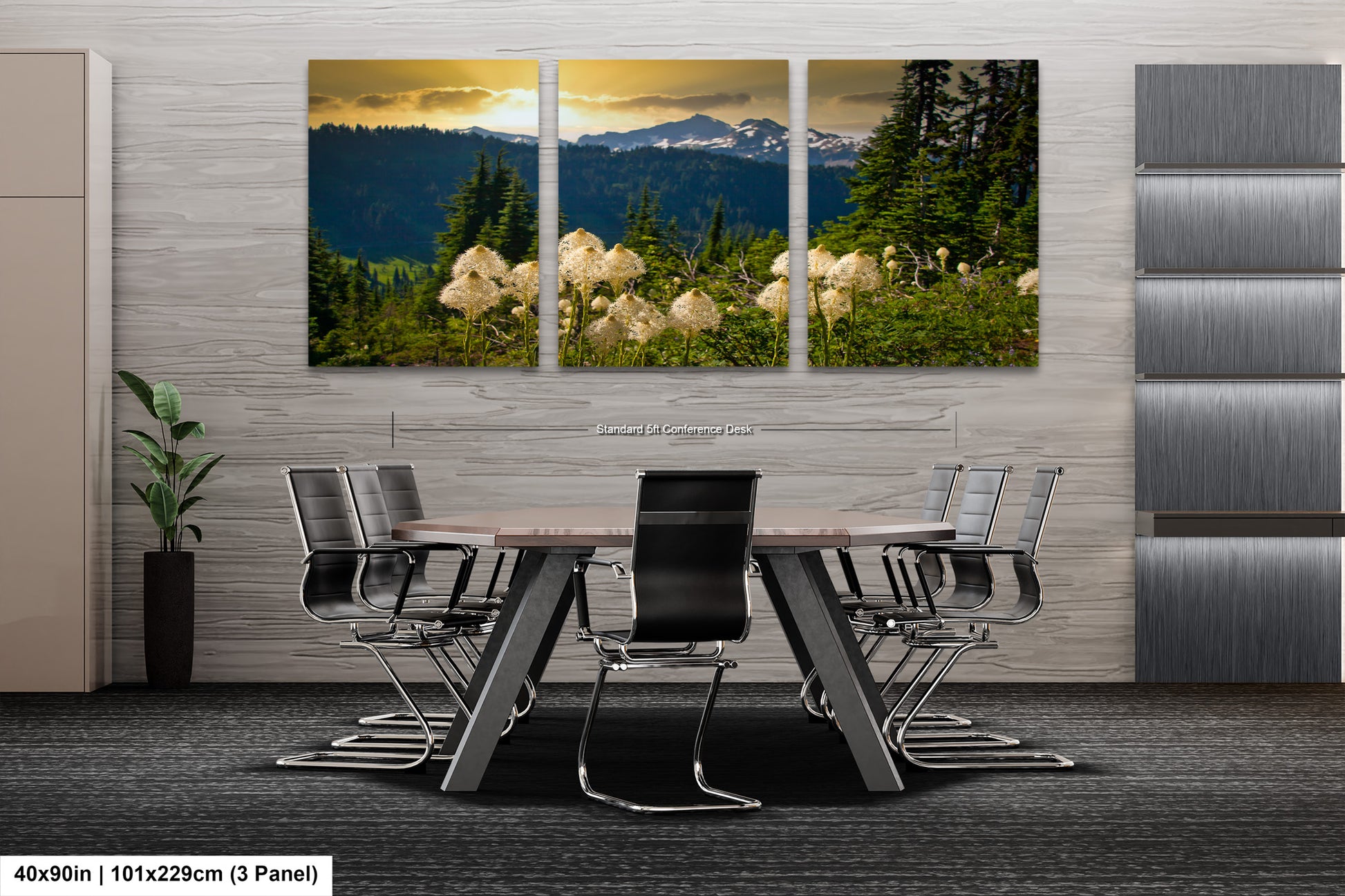 a dining room with a table and chairs
