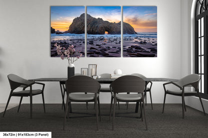 a dining room with a table and chairs