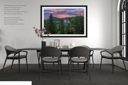 a picture of a dining room with a table and chairs