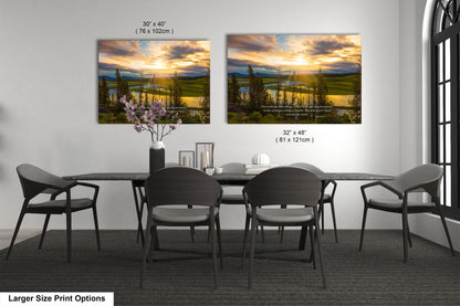 a dining room with a table and chairs