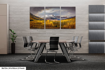 a dining room with a table and chairs