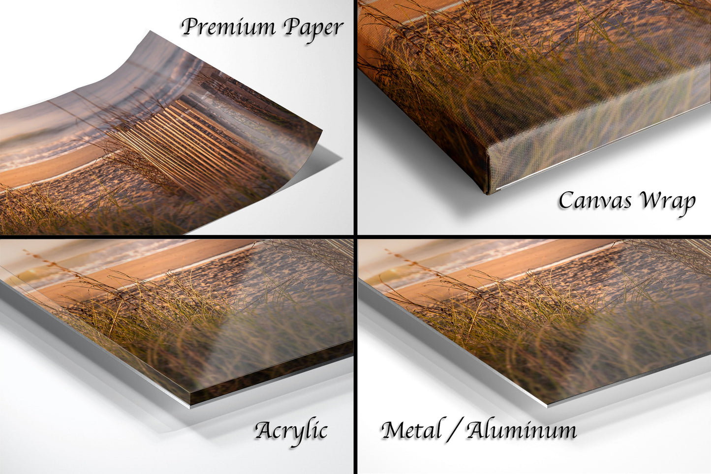 a series of four images showing different layers of wood
