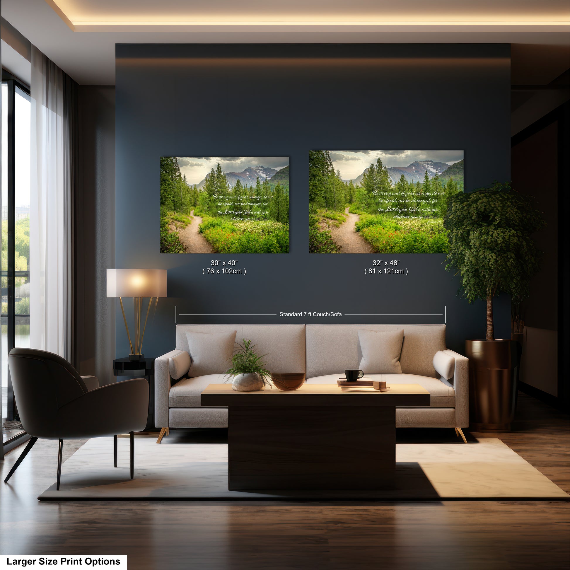 a living room filled with furniture and a large window