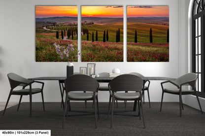 a dining room with a table and chairs