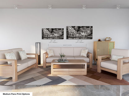 a living room with two couches and a coffee table