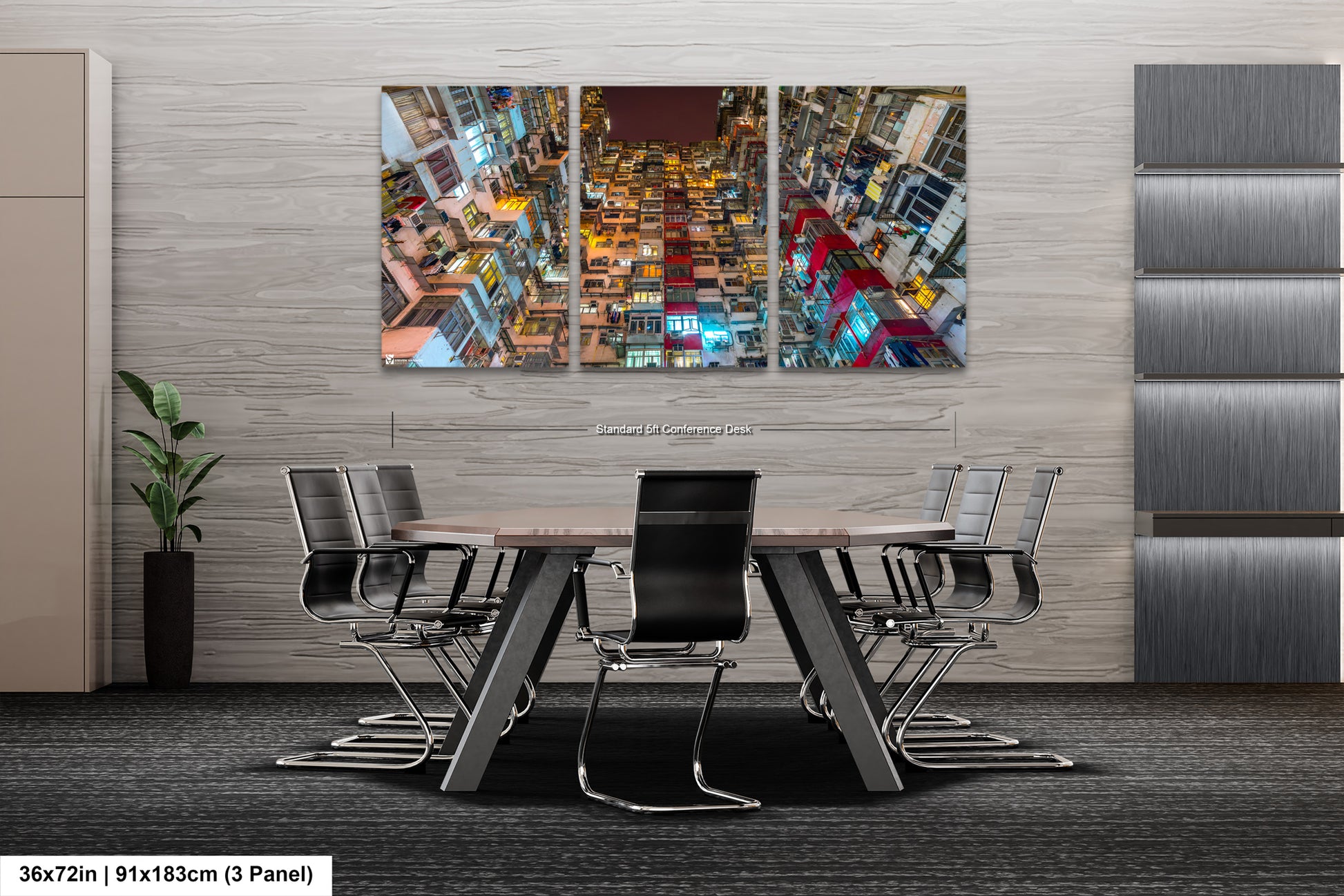 a dining room with a table and chairs