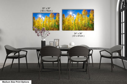 a dining table with four chairs and a vase with flowers