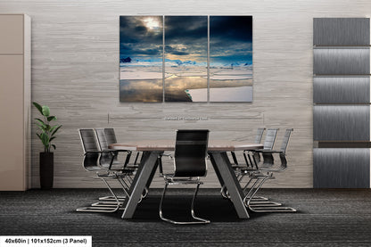 a dining room with a table and chairs