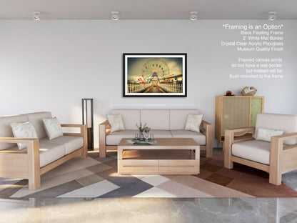 a living room filled with furniture and a painting on the wall