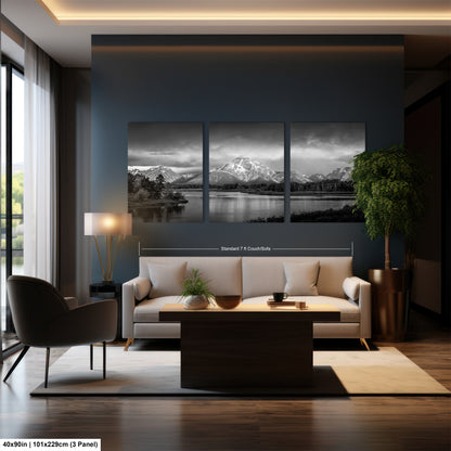 a living room filled with furniture and a large window
