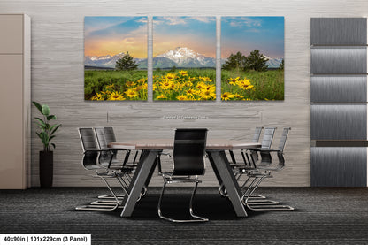 a dining room with a table and chairs