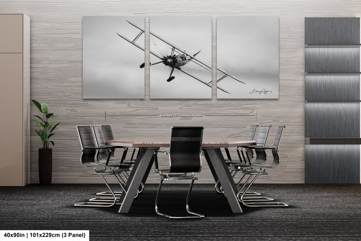 a black and white photo of a dining room table