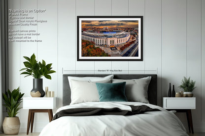 a picture of a bedroom with a large bed