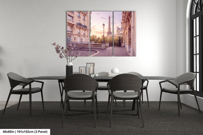 a dining room with a table and chairs