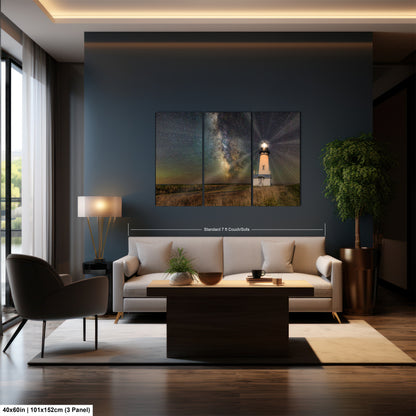 a living room filled with furniture and a painting on the wall