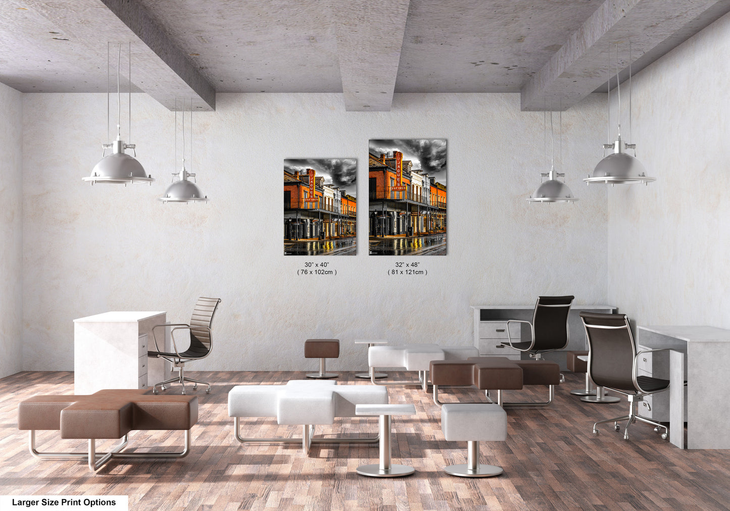 a room with a lot of chairs and desks