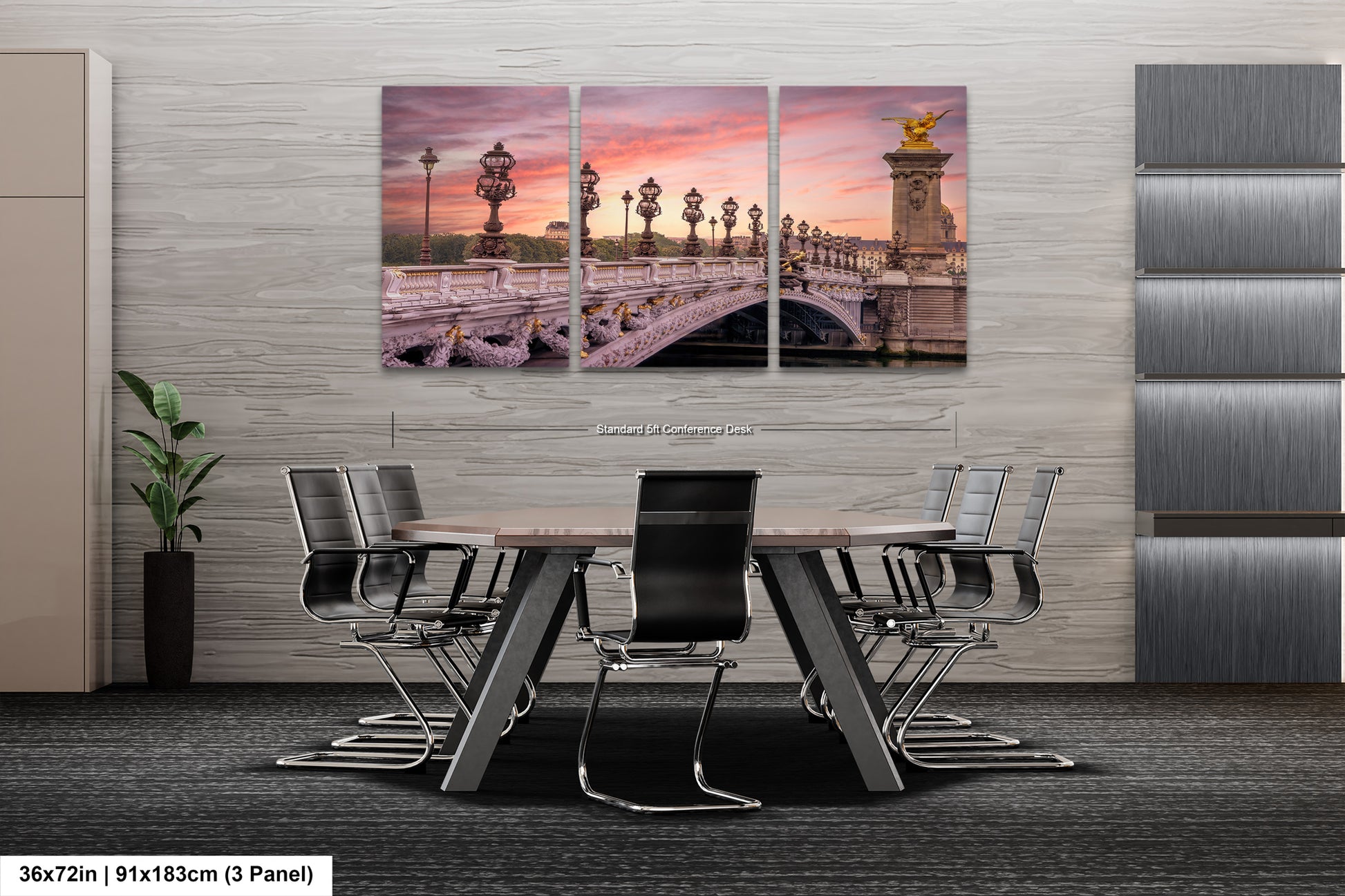 a dining room with a table and chairs