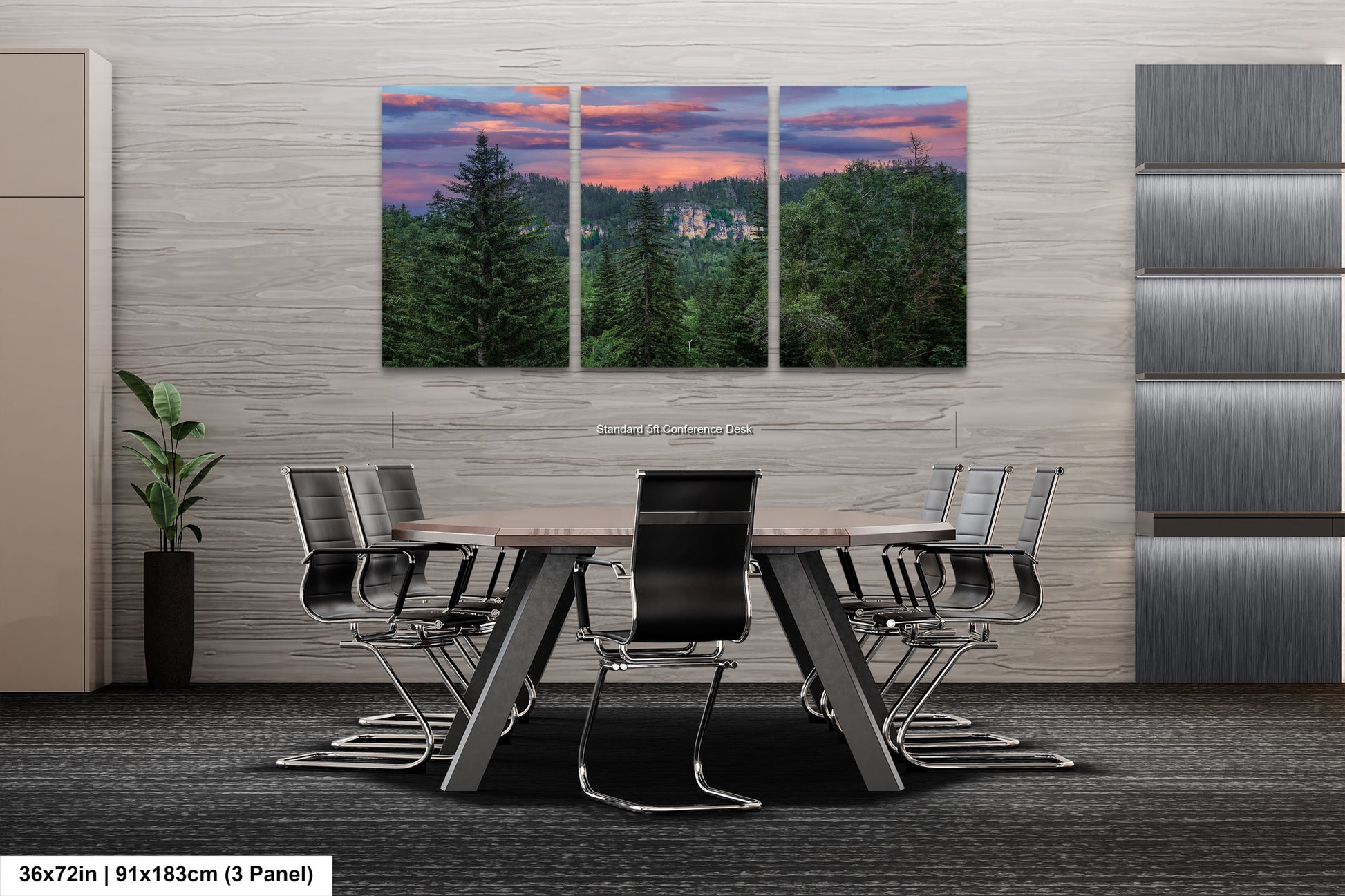 a dining room with a table and chairs