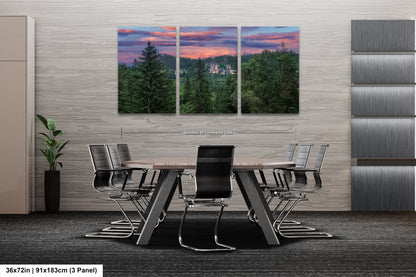 a dining room with a table and chairs