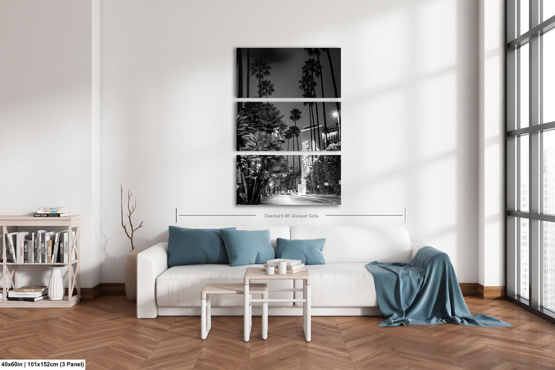a living room filled with furniture and a window