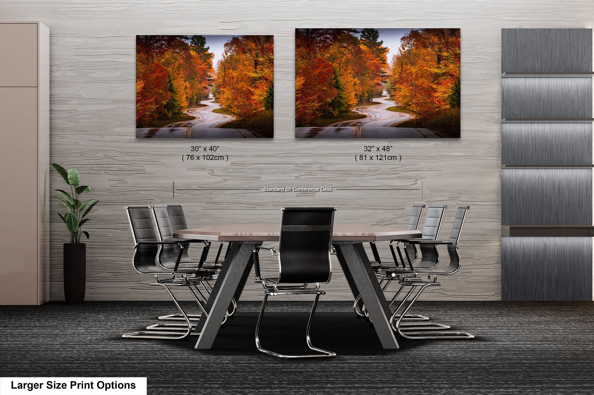 a dining room with a table and chairs