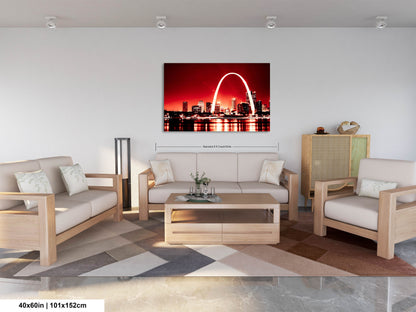 a living room filled with furniture and a painting on the wall