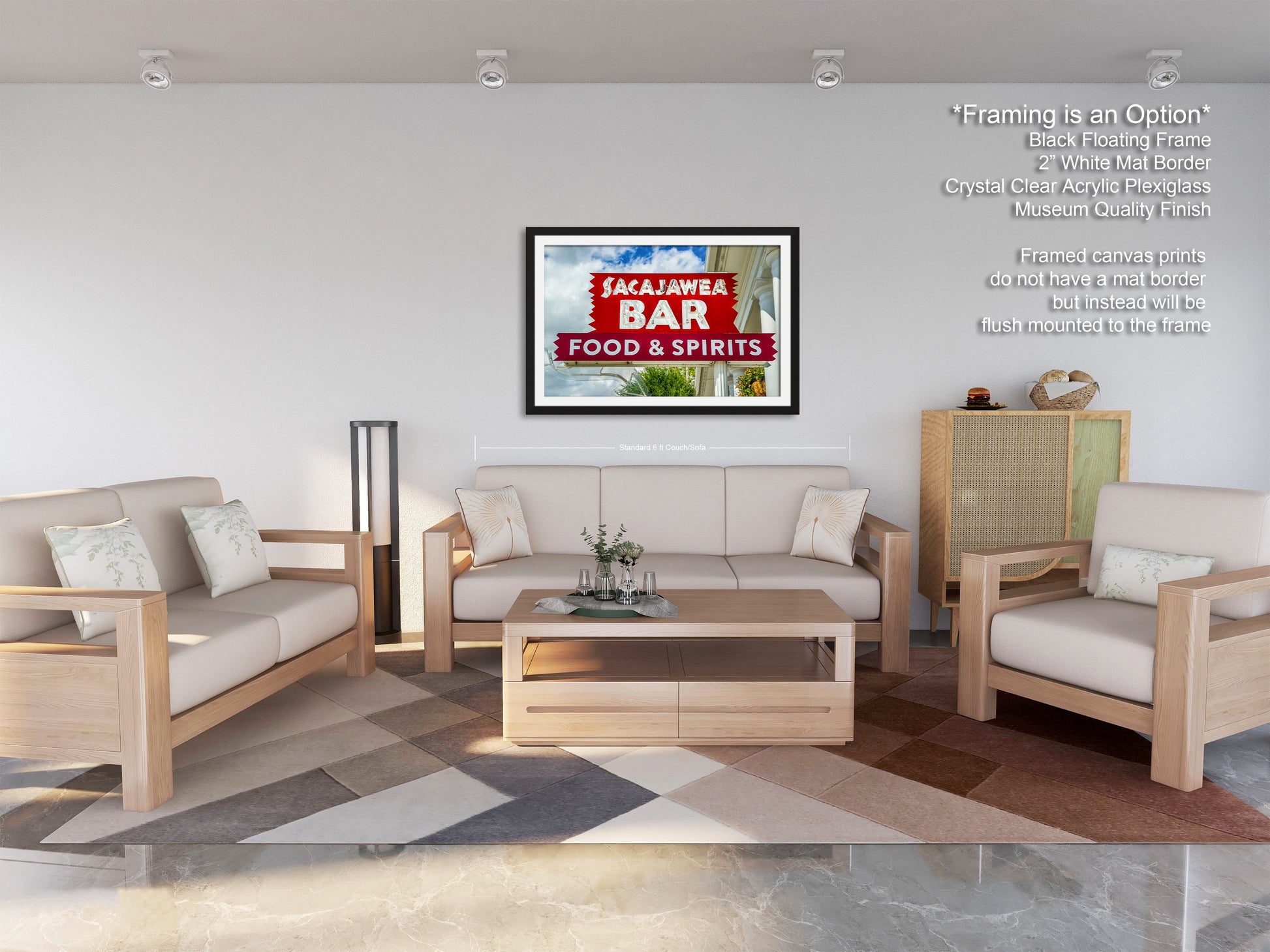 a living room with two couches and a coffee table