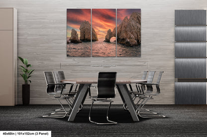 a dining room with a table and chairs