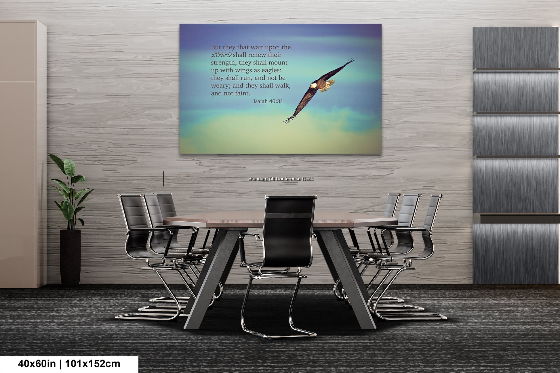 a picture of a bird flying over a table