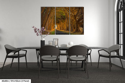 a dining room with a table and chairs
