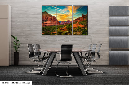 a dining room with a table and chairs
