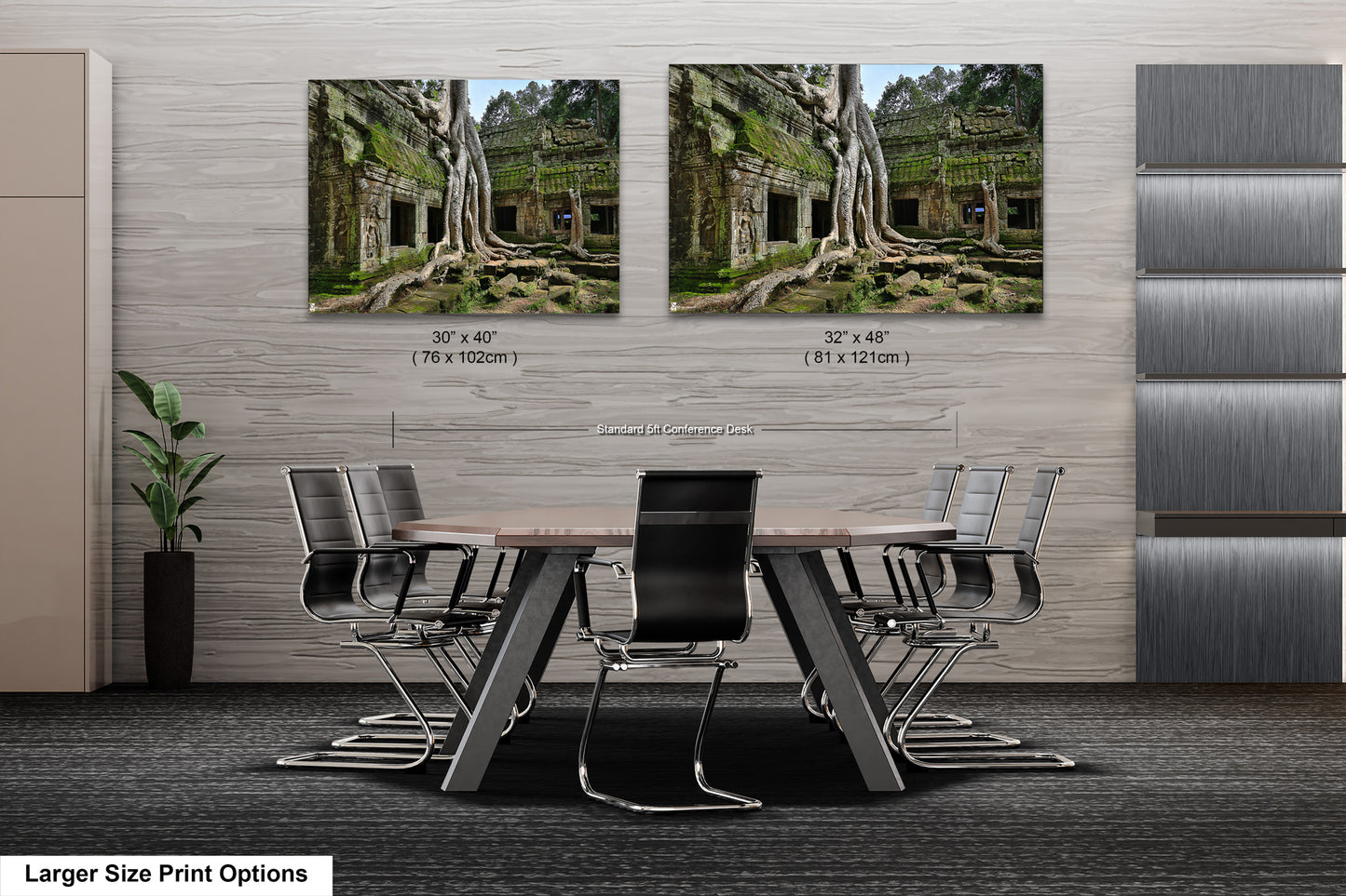 a dining room with a table and chairs