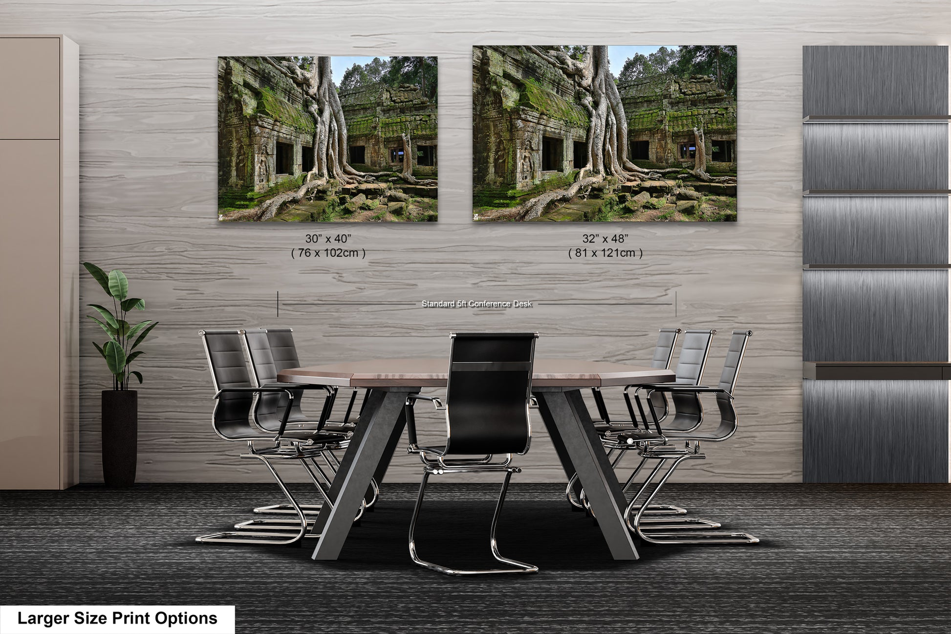 a dining room with a table and chairs
