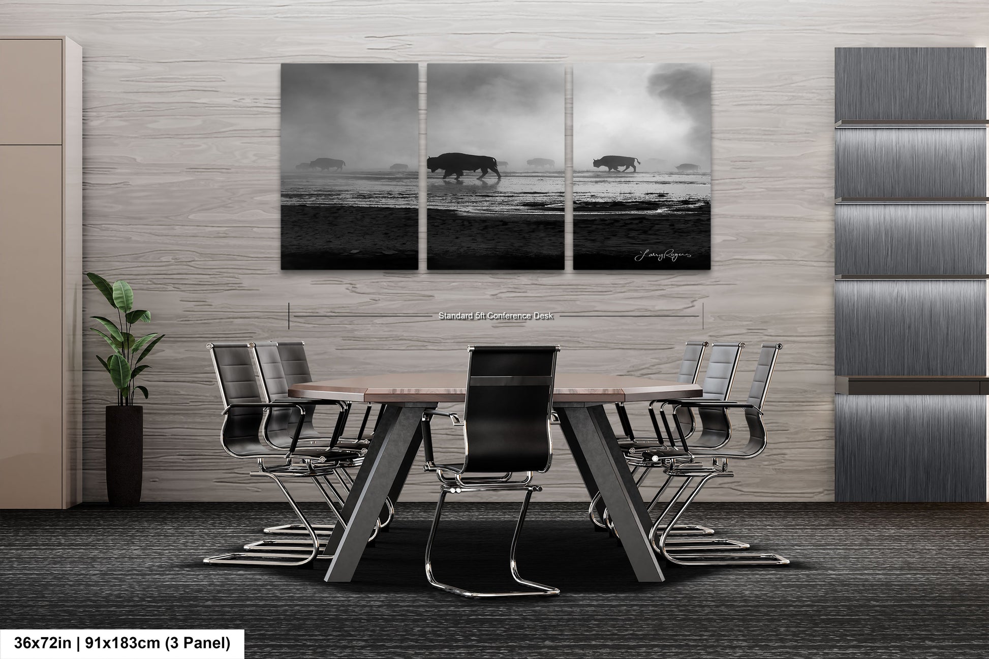 a black and white photo of a table and chairs