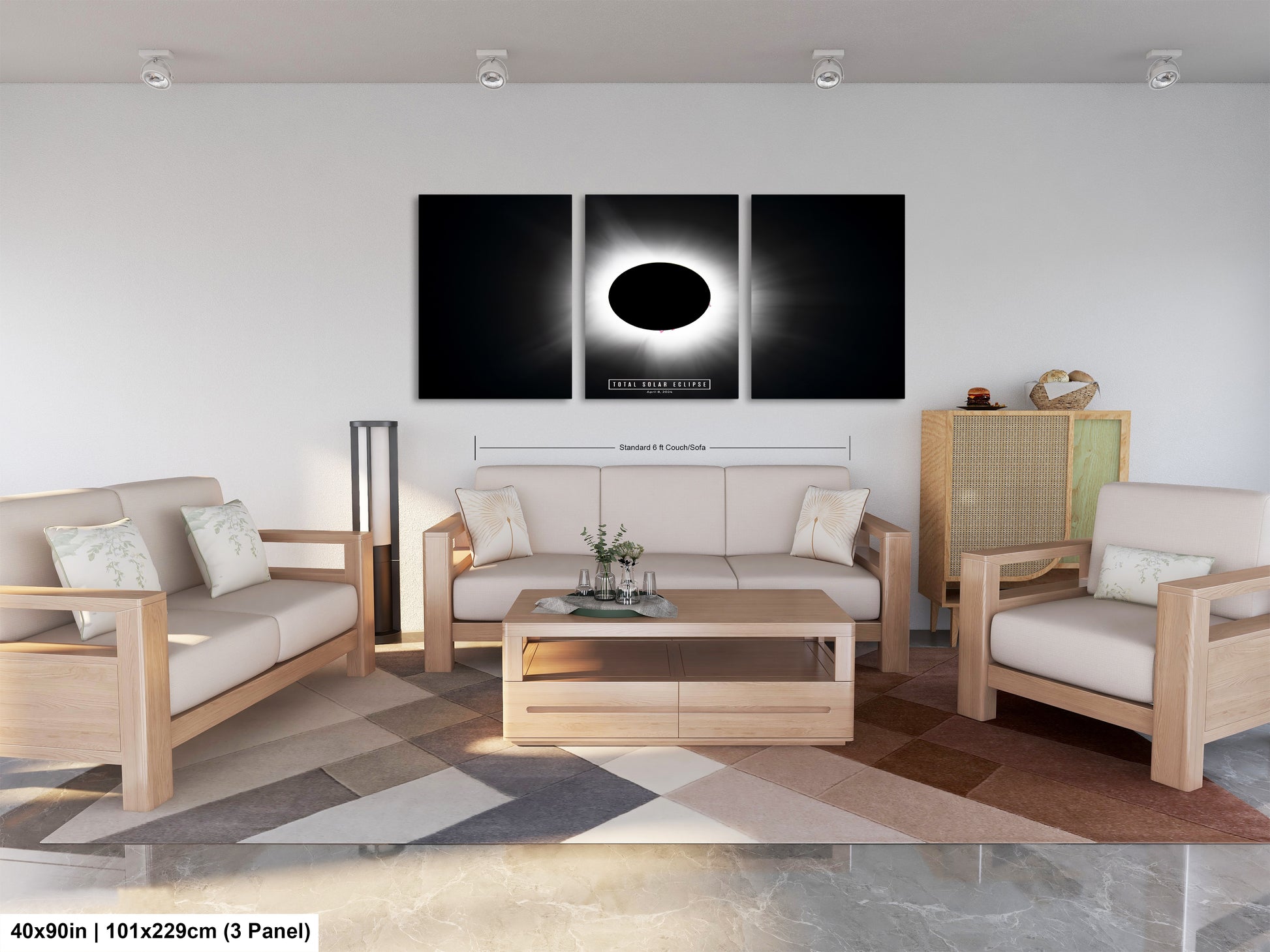 a living room with two couches and a coffee table