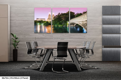 a dining room with a table and chairs