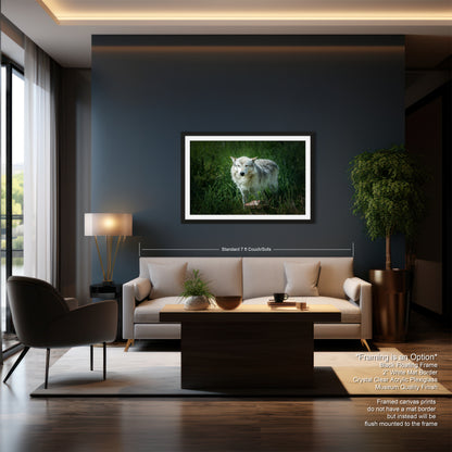 a living room filled with furniture and a painting on the wall
