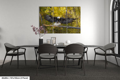 a table with chairs and a table with a bird on it