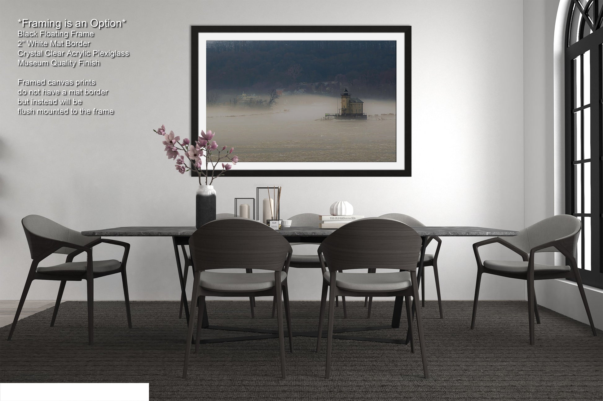 a picture of a dining room with a table and chairs