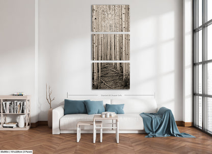 a living room with a couch and a table