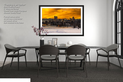 a picture of a dining room with a table and chairs