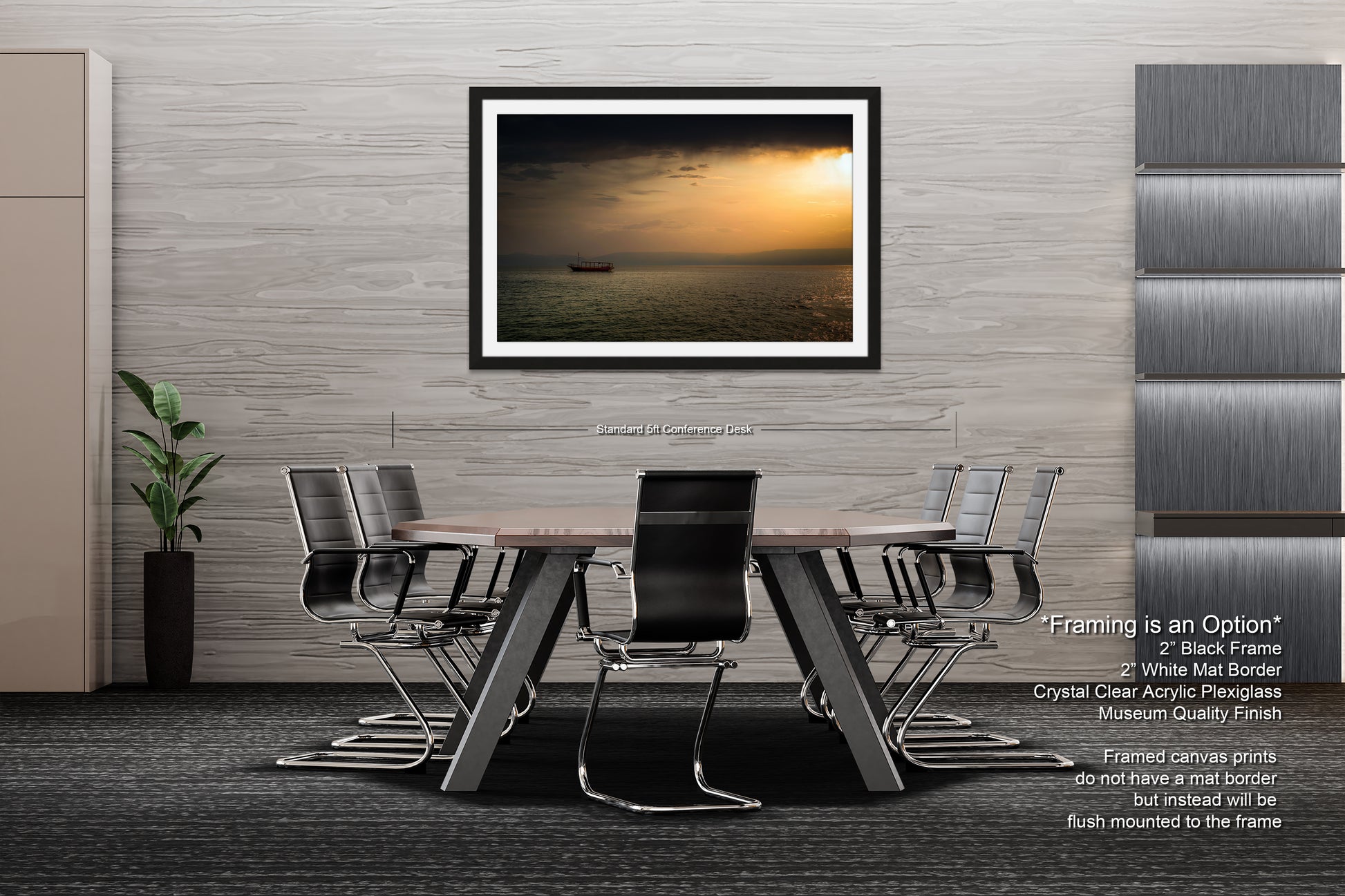 a picture of a dining room with a table and chairs