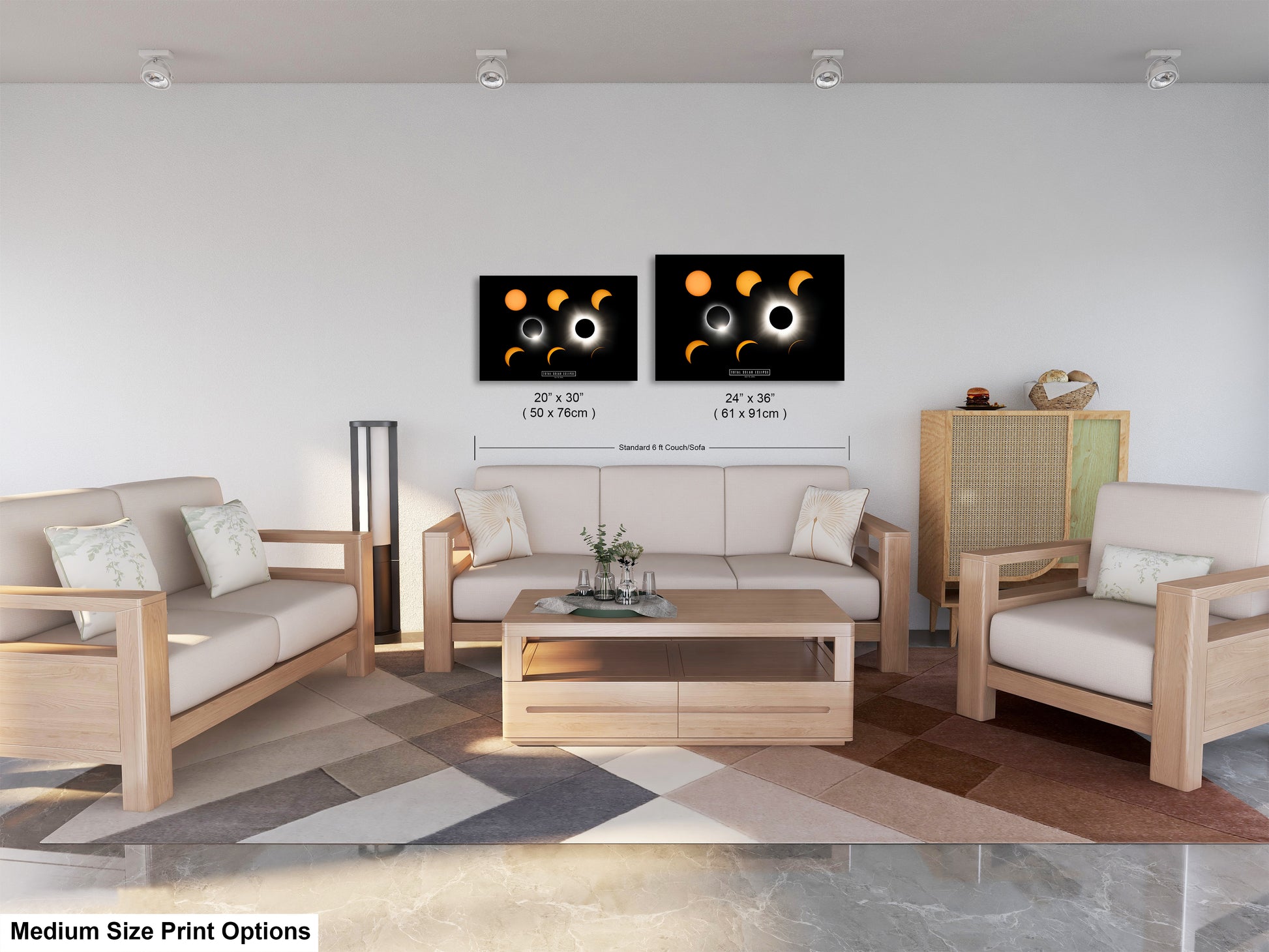 a living room with two couches and a coffee table