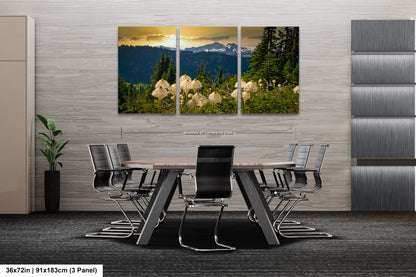 a dining room with a table and chairs
