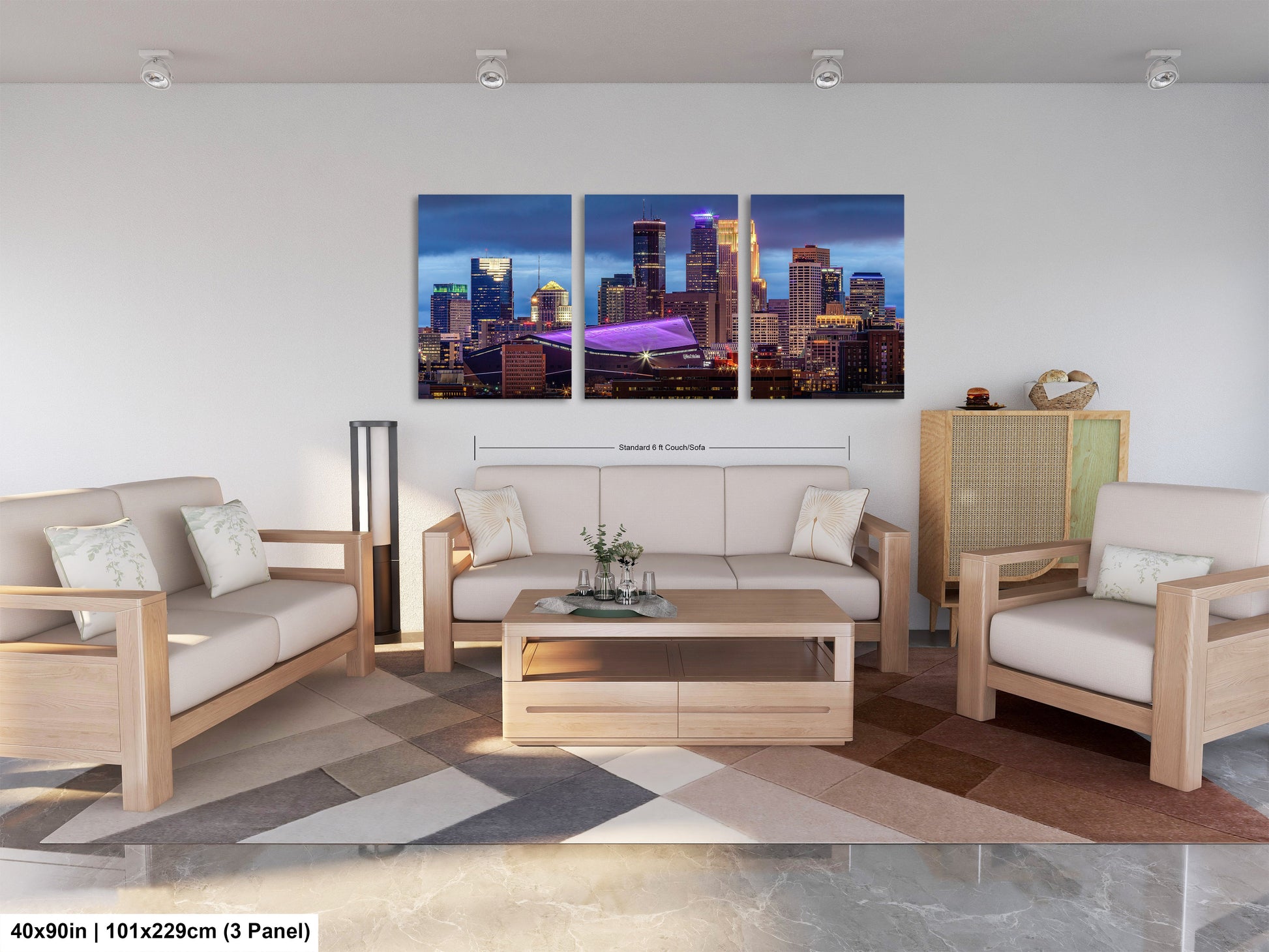 a living room with two couches and a coffee table